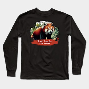 Red Panda - WILD NATURE - RED PANDA -1 Long Sleeve T-Shirt